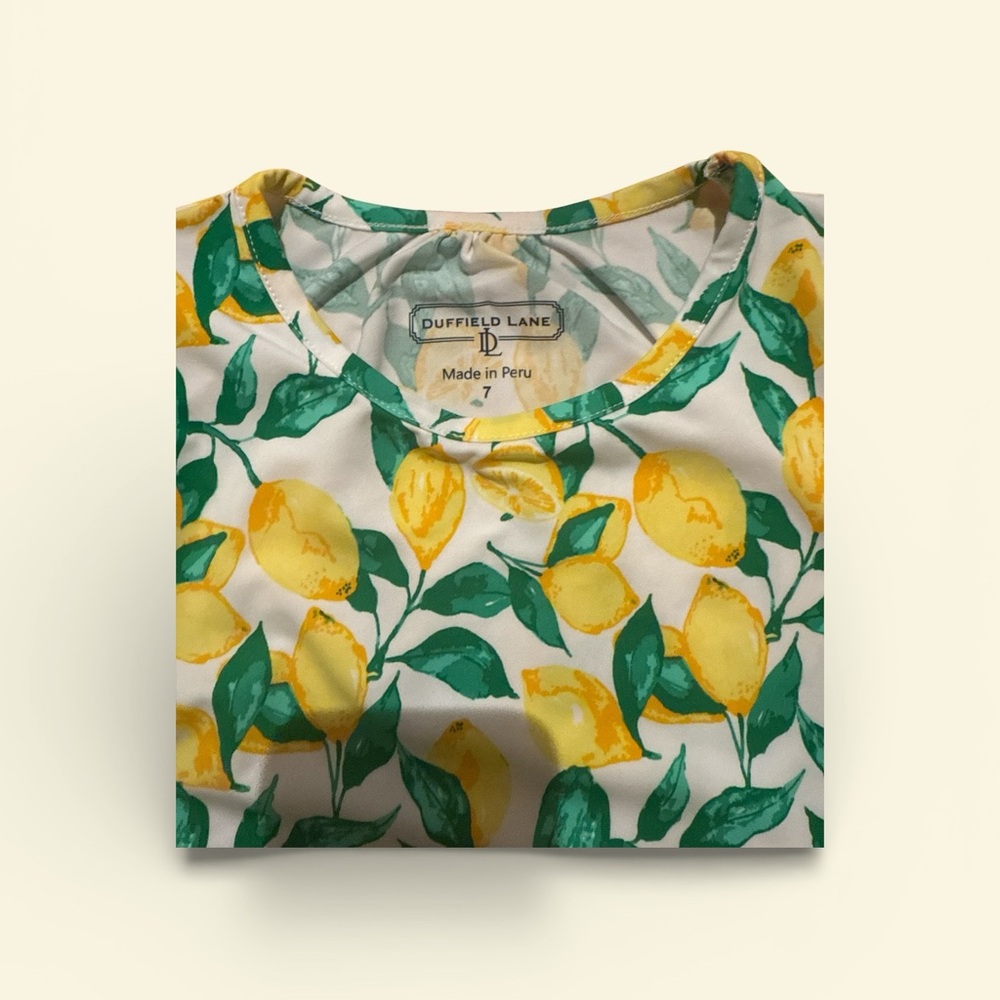 Duffield Lane Lemon Pattern Athletic Set - Picture 2 of 4